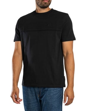 Sergio Tacchini Tonal Dama T-Shirt, Zwart