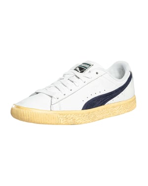 Puma Clyde Vintage Leren Sneakers, Wit