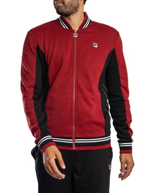 Fila Settanta Baseball Track Jacket, Rood