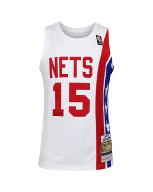 Mitchell & Ness NBA Brooklyn Nets #15 Carter Alternate 2005 Mens White Vest