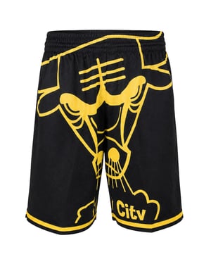Mitchell & Ness NBA Chicago Bulls Big Face Mens Black Shorts