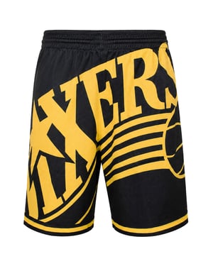 Mitchell & Ness NBA Philadelphia 76ers Big Face Mens Black Shorts
