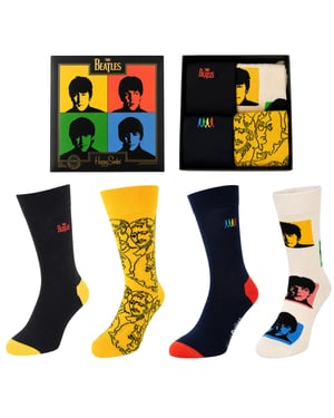 Happy Socks 4-Pack The Beatles Collection Multicolour Gift Set