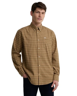 Overhemden Barbour Regular Fit bruin geruit