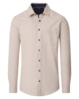 casual overhemd Casa Moda beige