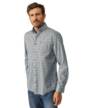 casual overhemd State of Art blauw