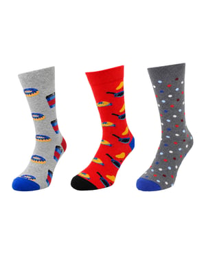 Happy Socks 3-Pack Multicolour Donut