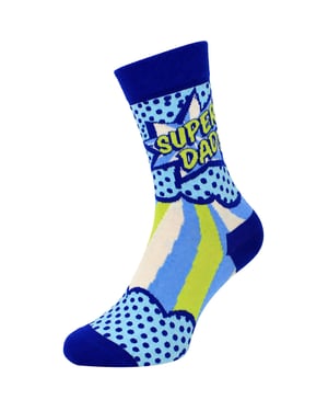 Happy Socks 1-Pack Blue Super Dad