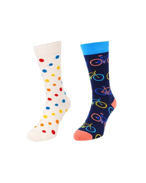 Happy Socks 2-Pack Multicolour Bike