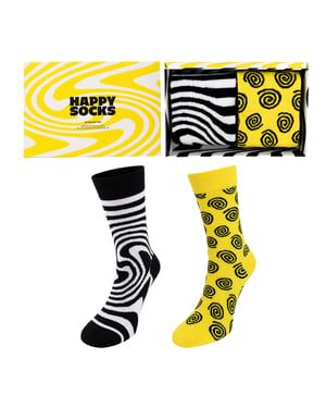 Happy Socks 2-Pack Multicolour Zig Zag