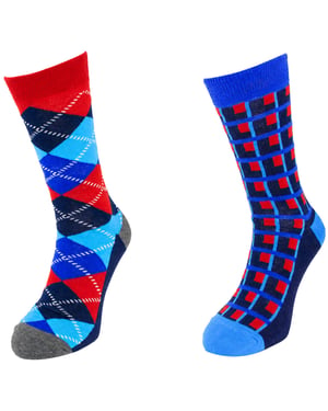 Happy Socks 2-Pack Multicolour Argyle