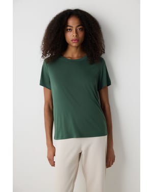 Dames Regular Fit Crew Neck T-shirt