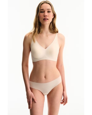 Jersey Bralette Bra With Hook-and-eye Closure