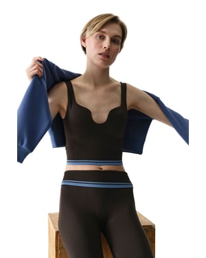 Padded V-Neck Sports Bra