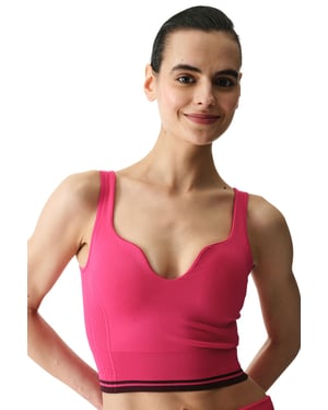 Padded V-Neck Sports Bra