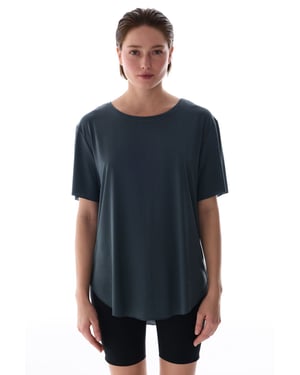 Oversized Modal-mix Crew Neck T-shirt