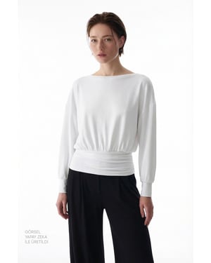 Ronde Hals Lange Mouw Gebreide Bodysuit