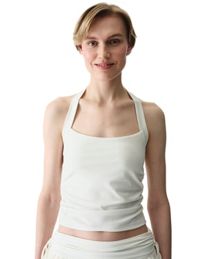Ärmlös Halterneck Bodysuit