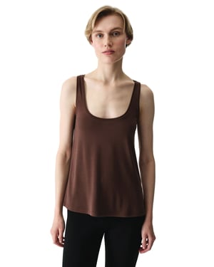 Mouwloze Brei Bodysuit Met U-Hals
