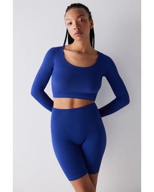 Ribbade långärmade bodyn