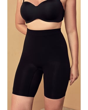 High-Waist Knitted Shapewear Shorts