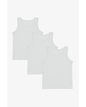 3-Pack Cotton Midi Tank Tops