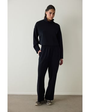 Dames Korte Col Sweater
