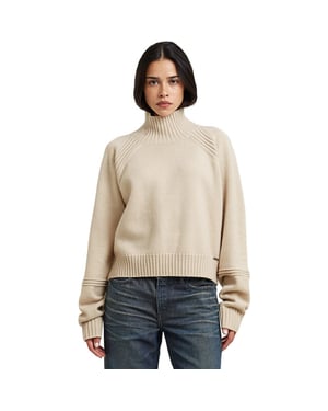G-Star Heavy moto turtle knit wmn