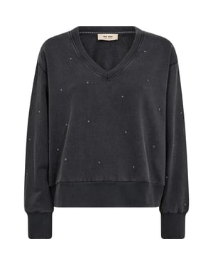 Mos Mosh Mmcosette v-ls stud sweatshirt