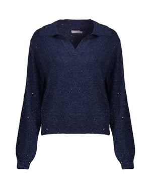 Geisha Pullover navy