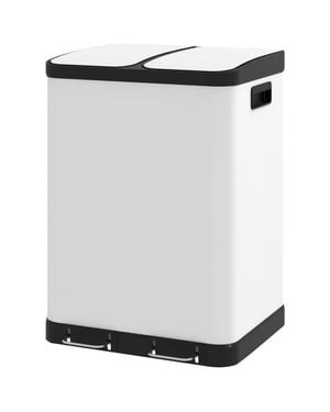4goodz Dubbele prullenbak 2 x 30l met uitneembare binnenbakken -