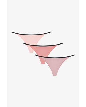 3-Pack Midja-Hög Brasilianska Trosor