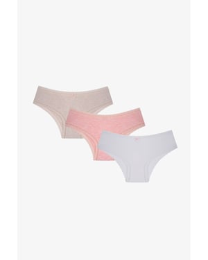 3-Pack Cotton Hipster Briefs With Lace