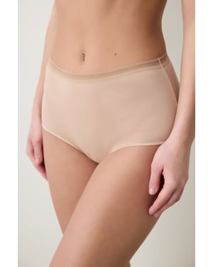 High-Waist Cotton Jersey Brief