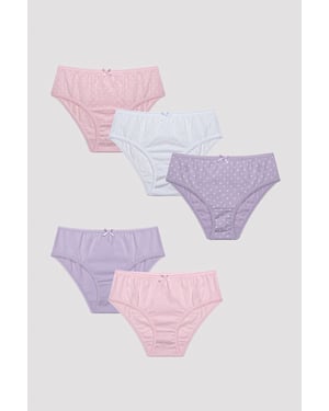 5-Pack Mid-Waist Cotton Briefs