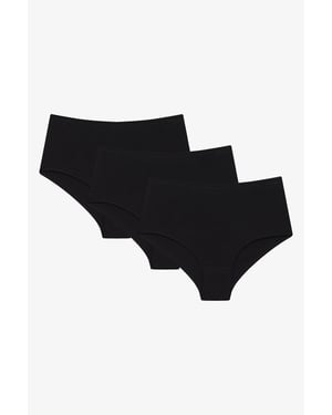 High-Waist Cotton Briefs, 3-Pack