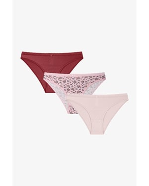 3-Pack Cotton Floral Briefs