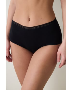Hoge Taille Katoenen Jersey Slip