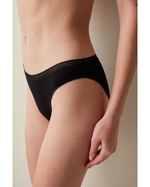 Mid-Waist Cotton Jersey Brief