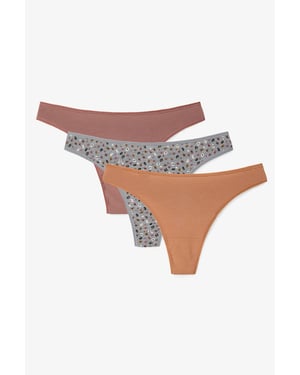 3-Pack Låga Bomullstrosor