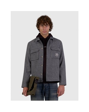 Pure Path 26030215 54 houndstooth shirt overshirt
