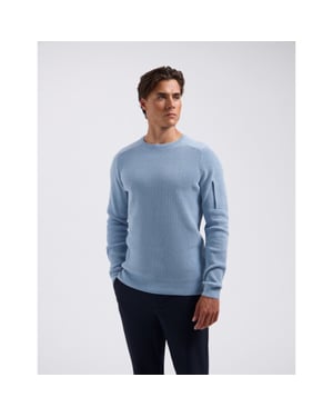 Saint Steve Lux 70045 ashley blue crew neck trui