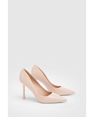 Kelly Faux Patent Leather Very High Stiletto Heel Court Shoes