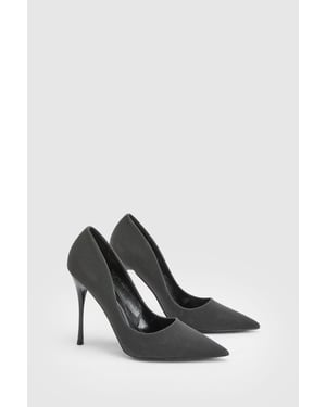 Kelly Faux Leather Glitter Very High Stiletto Heel Court Shoes