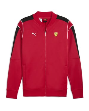 Men's Puma Ferrari Mt7 Track Jacket in Rosso Corsa