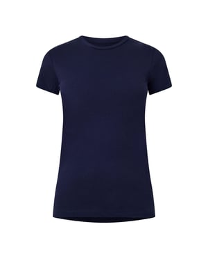 Women's Puma Blank T-Shirt in Navy/White