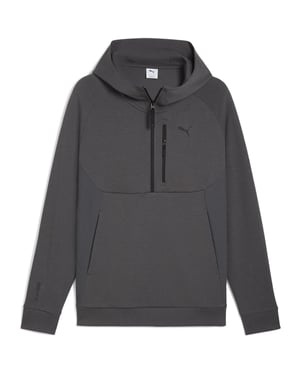 Men's Puma tech Half Zip Hoodie in Dusky Gray