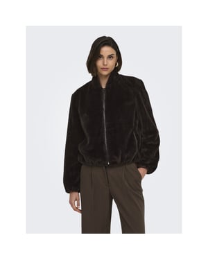 Jacqueline de Yong Jdymacy faux fur balloon jacket otw