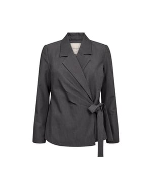 Free Quent Fqvika blazer jacket dark grey melange