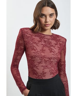 Lace Long Sleeve Bodysuit